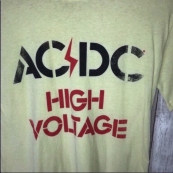 AC/DC High Voltage Yellow Tee - Picture 5 of 5